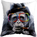 Axyaa Modern Monkey Painting Pillow Covers - Nordic Cushion Cover for Home Decoration