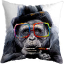 Axyaa Modern Monkey Painting Pillow Covers - Nordic Cushion Cover for Home Decoration