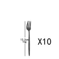 Axyaa Stainless Steel Cutlery Set - 10 Pieces of Mirror Flatware Tableware