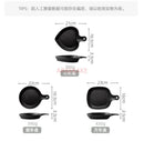 Axyaa Breakfast Baking Oven Ceramic Heart-Shaped Tray with Handle for Meals
