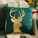 Axyaa Embroidered Snowflakes Christmas Cushion Cover