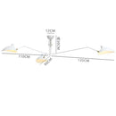 Nordic Industrial Spider Light LED Iron Ceiling Lamp for Home Decor by Axyaa