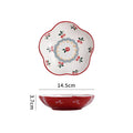 Axyaa Retro Ceramic Fruit Bowl Set for Stylish Table Presentation