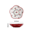 Axyaa Retro Ceramic Fruit Bowl Set for Stylish Table Presentation
