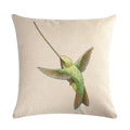Axyaa Palm Bird Linen Cushion Cover - 45x45cm