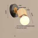 Axyaa Nordic LED Wall Lamps Up Down Rotate Wood Iron Stair Light Fixtures