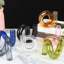 Axyaa Glass Vase Candle Holder for Home Decor