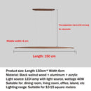 Axyaa Wooden LED Pendant Light for Kitchen Island Office Bar Dining Room