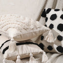 Boho Velvet Embroidery Cushion Cover by Axyaa