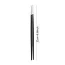 Axyaa Stainless Steel Japanese Chopsticks Pair - Multicolor Metal Sticks for Festivals & Parties.