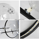 Axyaa Glass Bubble Chandelier: Modern LED Pendant Lights for Living Room & Restaurant