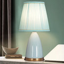 Axyaa Modern Ceramic Table Lamp LED Dimmable Desk Light for Home Bedroom