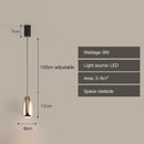 Axyaa Suspension LED Pendant Lights - Adjustable Ceiling Lighting for Bedside, Living Room, Bar