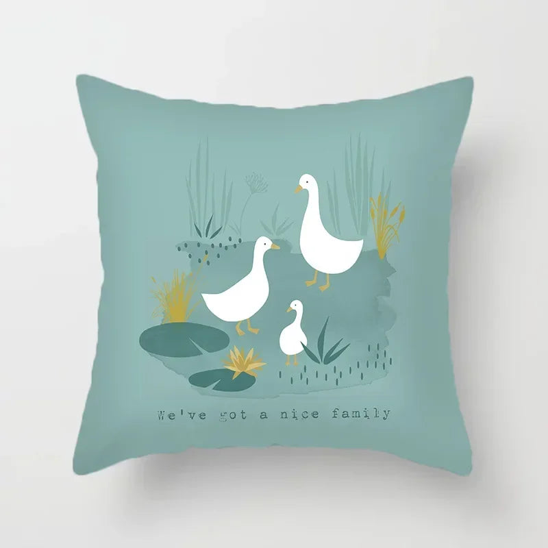 Sea Turtle Decorative Cushion Cover - Axyaa Branded Single Print Sofa Case