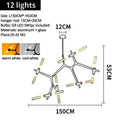 Axyaa Rotating LED Ceiling Chandelier Modern Living Room Pendant Lights