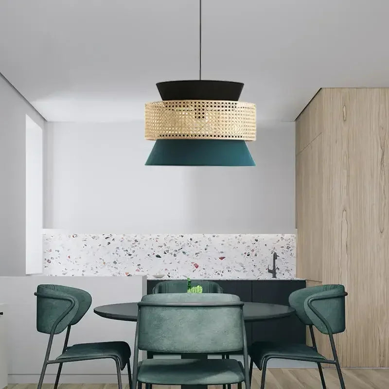 Axyaa Wabi Sabi Cloth Pendant Chandelier for Living Room or Lobby