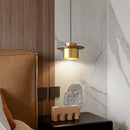 Axyaa Modern Copper LED Pendant Light for Living Dining Room - Hanging Lamp