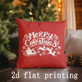 Axyaa Merry Christmas Pillowcases for Sofa Bedroom Car - Decorative Cushion Cover