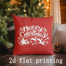 Axyaa Merry Christmas Pillowcases for Sofa Bedroom Car - Decorative Cushion Cover