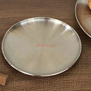 Axyaa Stainless Steel Dessert Plate: Industrial Style Bread Muffin Cake Baking Metal Plate