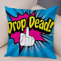 Axyaa Letters Print POP ART Pillowcase - Home Decor Cushion Cover