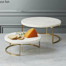 Axya Marble Cake Stand & Tray Collection Display Stand Fruit Plates Snack Plates