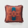 Axyaa Vintage Fringed Knit Pillow Cover in Grey/Blue/Black/Red, 45x45cm