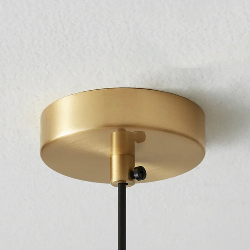 Copper Bedroom Dining Room Pendant Light by Axyaa - Elegant Chandelier for Room Decor