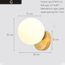 Axyaa Scandinavian Brass Wall Sconce with Glass Shade for Modern Home Decor