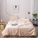 Axyaa Flannel Throw Blanket: Classic Solid Black Fleece, 180*200cm