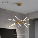 Axyaa Nordic Minimalist Chandelier: Dimmable LED Pendant Light for Modern Luxury Lighting