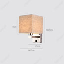 Axyaa LED Fabric Wall Light Switch Lampshade for Bedroom & Restaurant