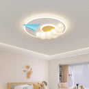 Axyaa Cloud Airplane Chandelier: Modern LED Children's Bedroom Ceiling Lights