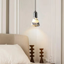 Axyaa LED Pendant Lamp E27 Bulb Bulgari Stone Iron Hanging Light Decoration