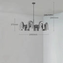 Axyaa U-Shaped Pipe Chandelier: Modern Nordic Design for Children's Bedroom