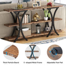 Axyaa 3 Tier Narrow Console Table with Long Sofa Entry, 70.8 Inch Storage Shelves