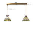 Axyaa Nordic Modern LED Flower Glass Copper Hanging Lamp for Home Decor