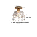 Axyaa Clear Glass LED Ceiling Lights Modern Ceiling Lamp Home Lighting