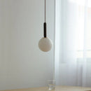Axyaa Black Iron LED Pendant Light with PMMA Shade for Dining & Living Room