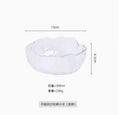 Axyaa Gold Rim Glass Fruit Plates & Bowls Set - Tableware & Dessert Salad Bowls