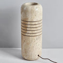 Axyaa Travertine Floor Lamp with LED Lighting for Home Decor