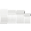 Axyaa 24Pcs Luxury Silverware Set for Elegant Dining