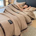Axyaa Solid Color Class A Thickened Fleece Sofa Blanket