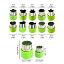 Axyaa Vegetable Cutter Set: Fun Shapes for Kids' Food Baking