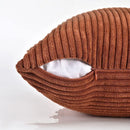 Corduroy Boho Throw Pillow Covers 18x18 Inch for Home Decor - Axyaa