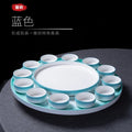 Axyaa Ceramic Lobster Dish Platter Set for Seafood and Sashimi Presentation