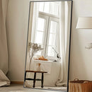 Axyaa Rectangular Oversized Floor Mirror with Stand for Bedroom and Living Room