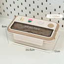 Axyaa Kawaii Kids Bento Box with Compartments - Portable, Microwave Safe Storage Container