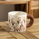 Axyaa Retro Style Ceramic Coffee Mug, 350ml Bowls, Glazed Color, Office Gift