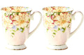 Axyaa Floral Bone  Coffee Mug - Vintage Tea Ceremony Tea Cup